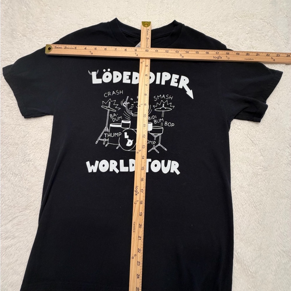 Löded Diper World Tour Black Graphic Band Tee